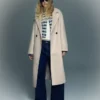 Abrigo cruzado de tacto suave – Chaquetas y abrigos