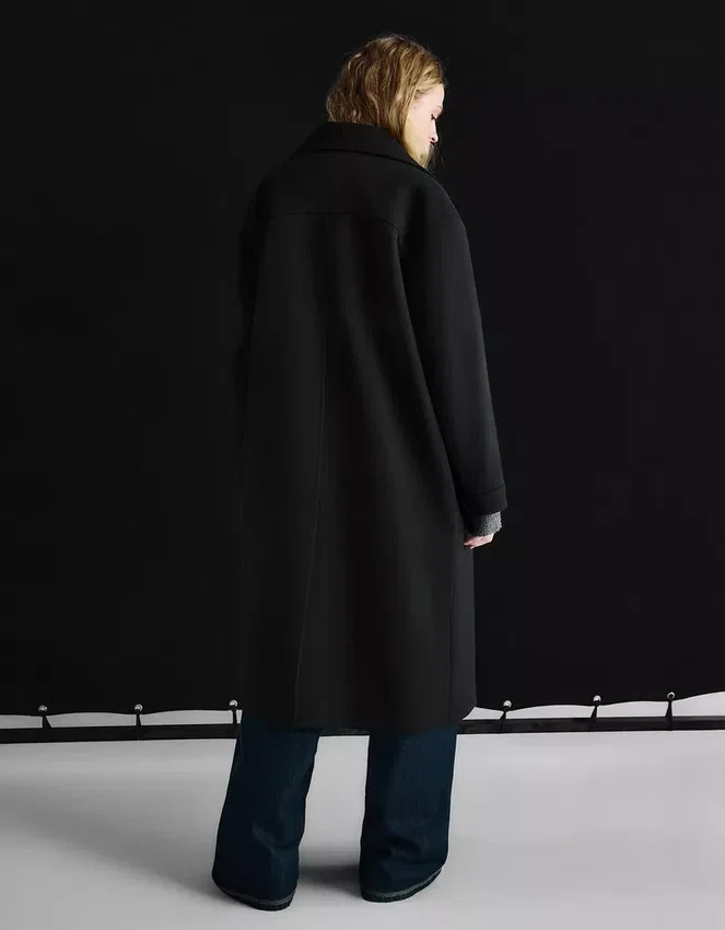 Abrigo cruzado de tacto suave – Chaquetas y abrigos Abrigo cruzado de tacto suave – Chaquetas y abrigos