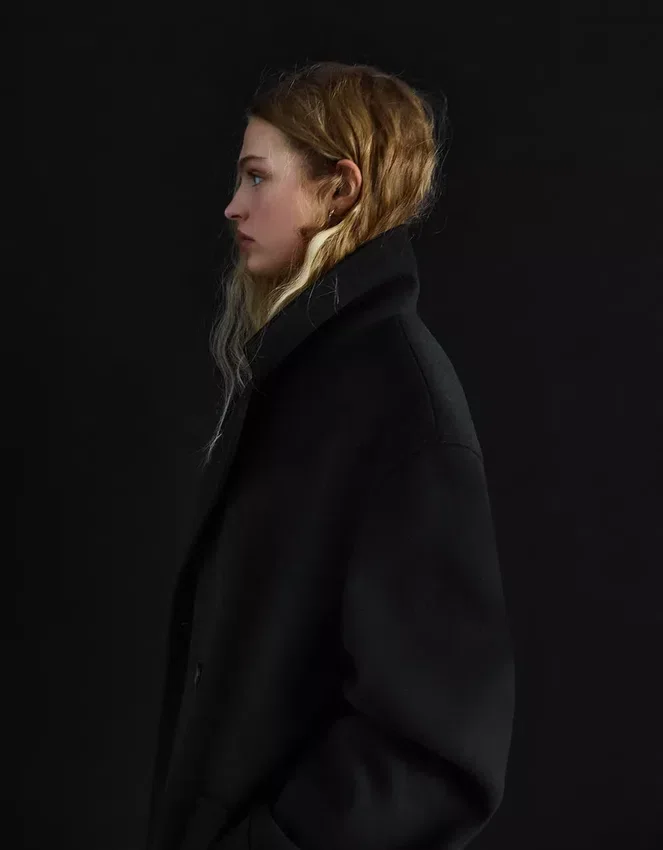 Abrigo cruzado de tacto suave – Chaquetas y abrigos Abrigo cruzado de tacto suave – Chaquetas y abrigos
