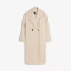 Abrigo cruzado de tacto suave – Chaquetas y abrigos