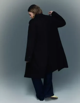 Abrigo largo de tacto suave – Chaquetas y abrigos