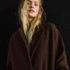 Abrigo largo de tacto suave – Chaquetas y abrigos