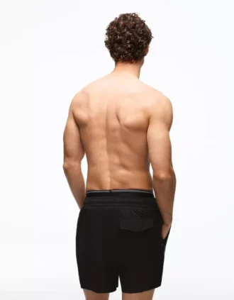 Bañador de corte holgado estampado con doble cinturilla – Accesorios – Hombre