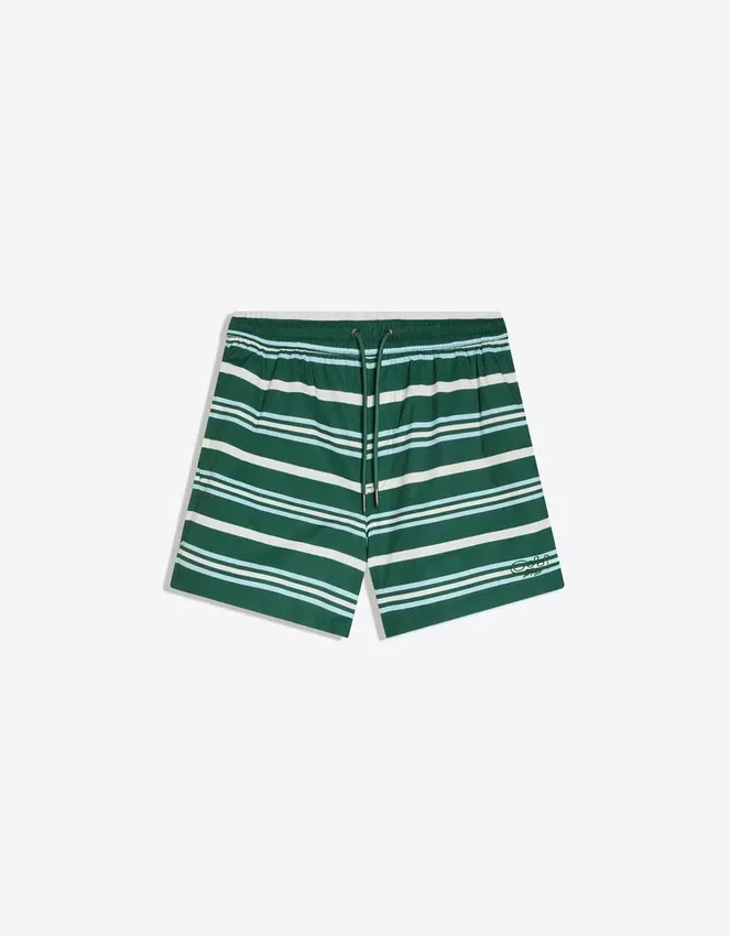 Bañador Fit de rayas de corte recto – Bershka Lovers Bañador Fit de rayas de corte recto – Bershka Lovers