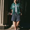 Bermudas a rayas con efecto toalla – Bershka Lovers Bermudas a rayas con efecto toalla – Bershka Lovers