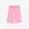 Bermudas de felpa con efecto desgastado