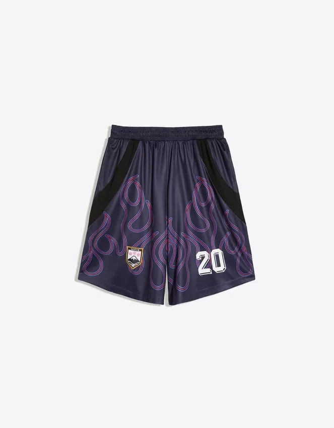Bermudas estampadas con cintura elástica – Bershka Lovers Bermudas estampadas con cintura elástica – Bershka Lovers
