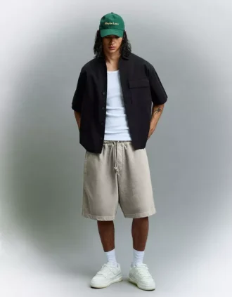 Bermudas estampadas de corte holgado – Pantalones cortos y bermudas – Hombre