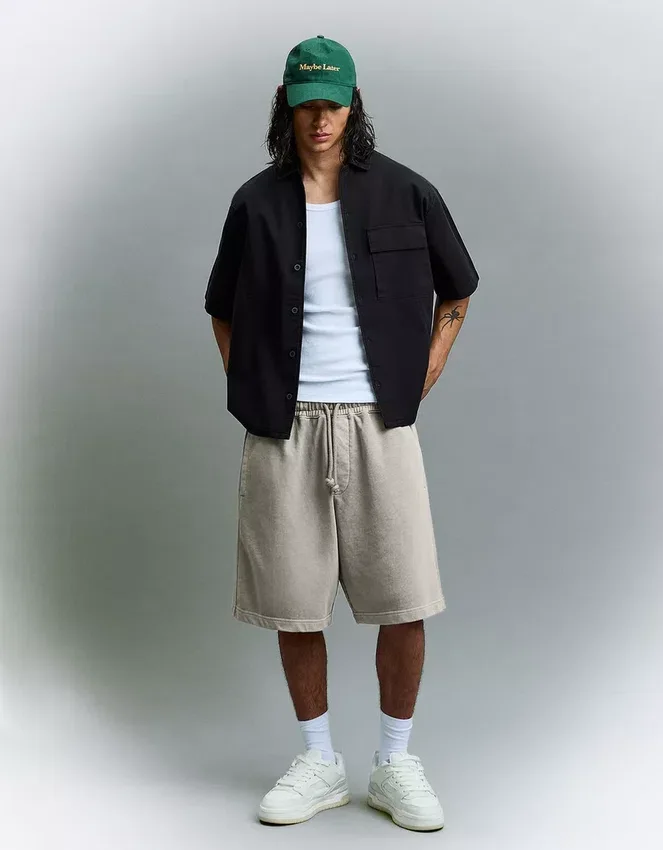 Bermudas estampadas de corte holgado – Pantalones cortos y bermudas – Hombre Bermudas estampadas de corte holgado – Pantalones cortos y bermudas – Hombre