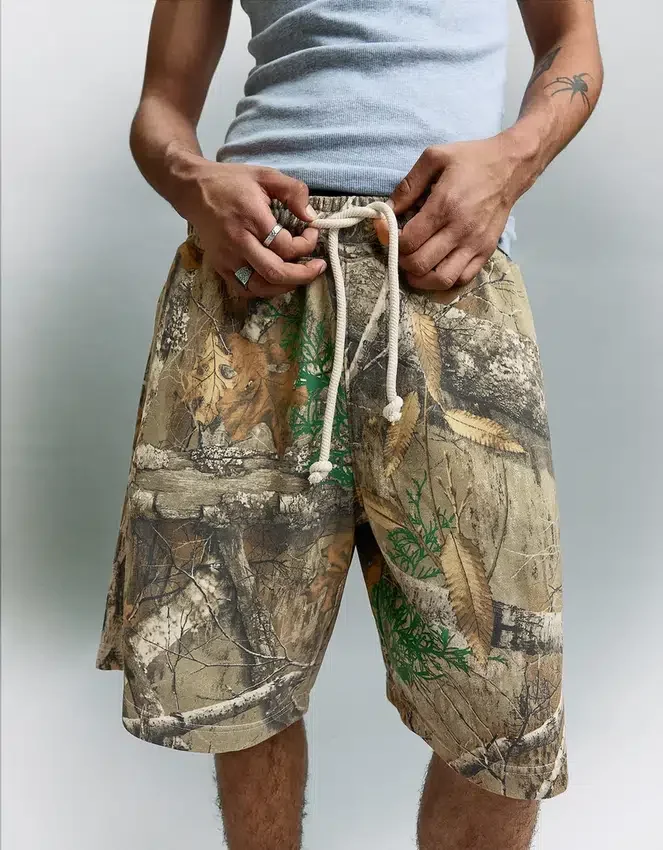 Bermudas estampadas de corte holgado – Pantalones cortos y bermudas – Hombre Bermudas estampadas de corte holgado – Pantalones cortos y bermudas – Hombre
