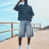 Bermudas holgadas de Denim – Pantalones cortos y bermudas Bermudas holgadas de Denim – Pantalones cortos y bermudas