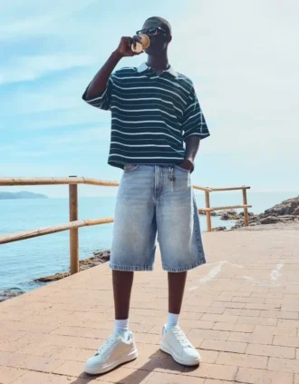 Bermudas holgadas de Denim – Pantalones cortos y bermudas