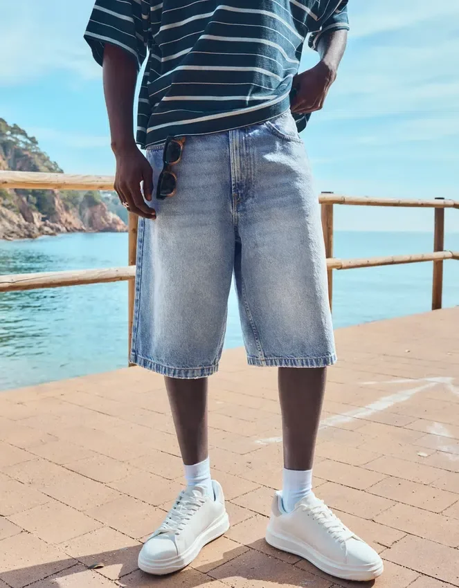 Bermudas holgadas de Denim – Pantalones cortos y bermudas Bermudas holgadas de Denim – Pantalones cortos y bermudas