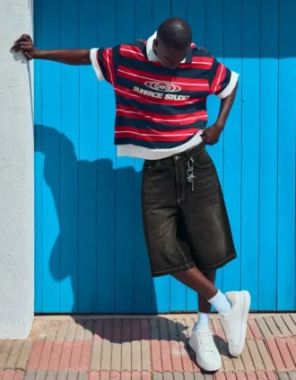 Bermudas holgadas de Denim – Pantalones cortos y bermudas – Hombre