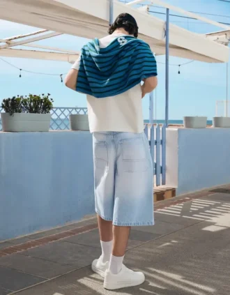 Bermudas skater de denim – Pantalones cortos y bermudas