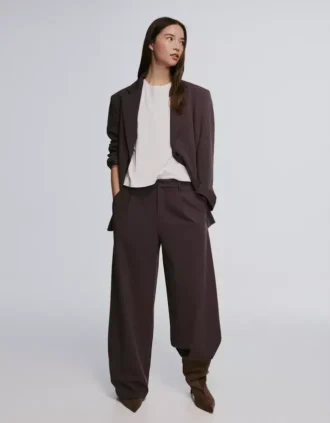 Blazer a rayas con doble botonadura – Chaquetas y gabardinas