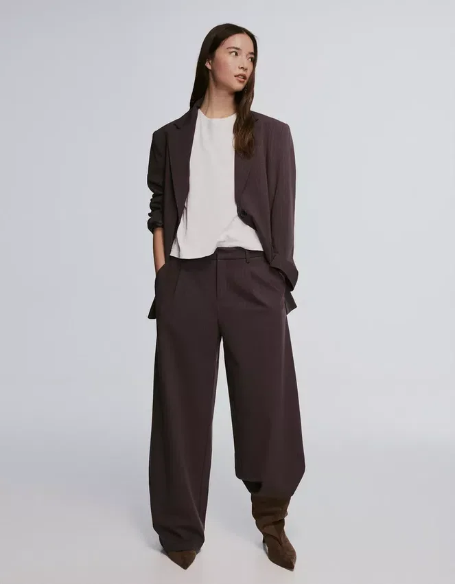 Blazer a rayas con doble botonadura – Chaquetas y gabardinas Blazer a rayas con doble botonadura – Chaquetas y gabardinas