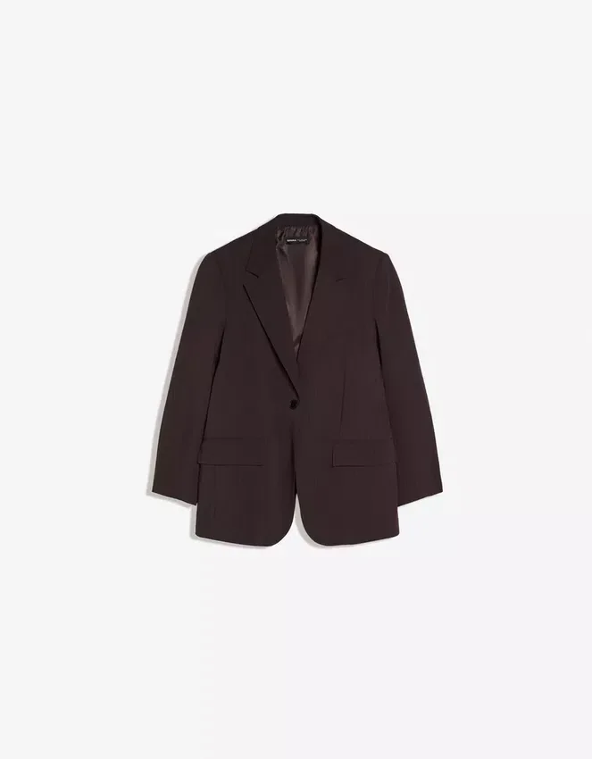 Blazer a rayas con doble botonadura – Chaquetas y gabardinas Blazer a rayas con doble botonadura – Chaquetas y gabardinas