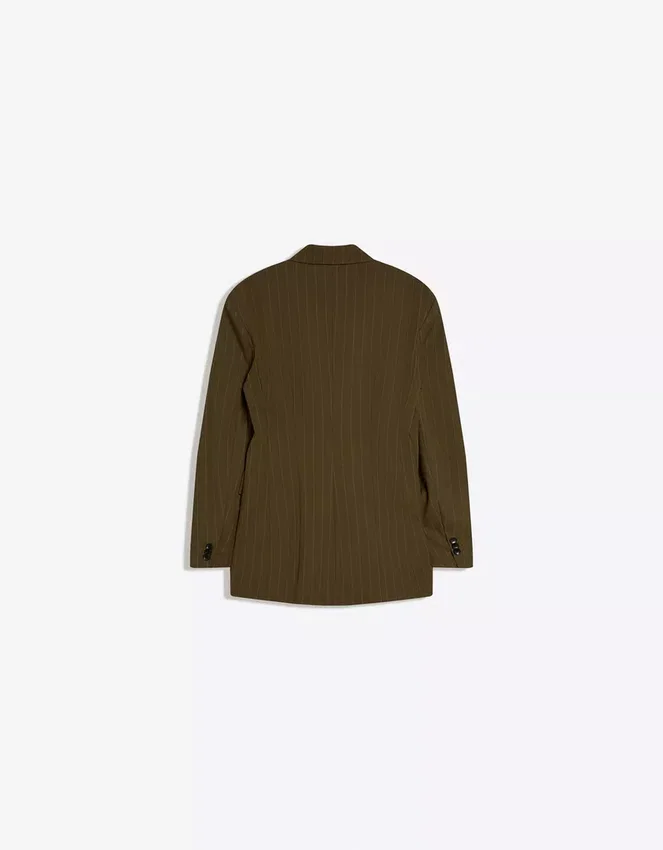 Blazer a rayas con doble botonadura – Chaquetas y gabardinas Blazer a rayas con doble botonadura – Chaquetas y gabardinas
