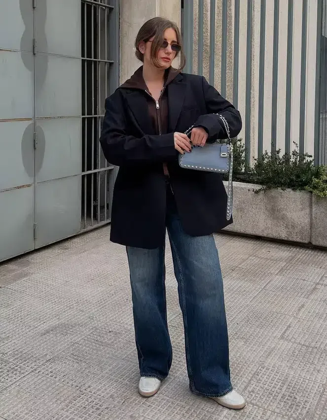 Blazer a rayas de doble botonadura – #Bershkastyle – Mujer Blazer a rayas de doble botonadura – #Bershkastyle – Mujer