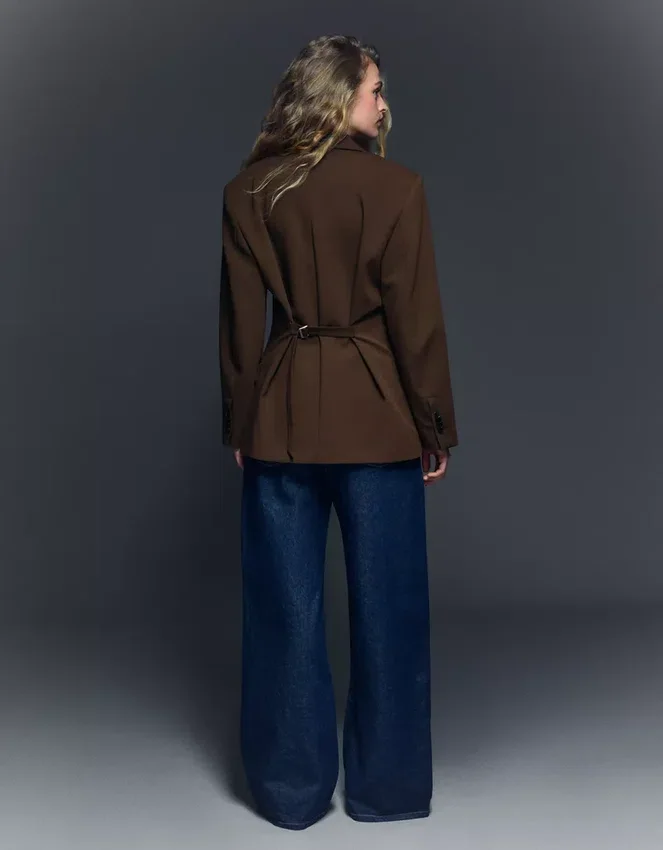 Blazer con hebilla trasera – Chaquetas y gabardinas Blazer con hebilla trasera – Chaquetas y gabardinas