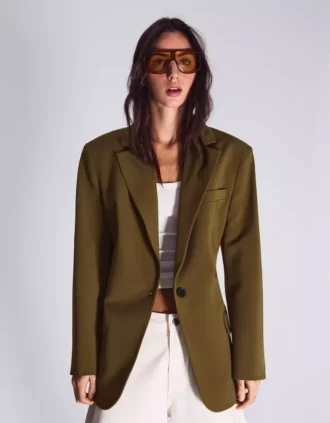 Blazer con hebilla trasera – Chaquetas y gabardinas