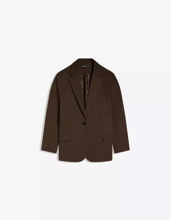 Blazer con hebilla trasera – Chaquetas y gabardinas Blazer con hebilla trasera – Chaquetas y gabardinas