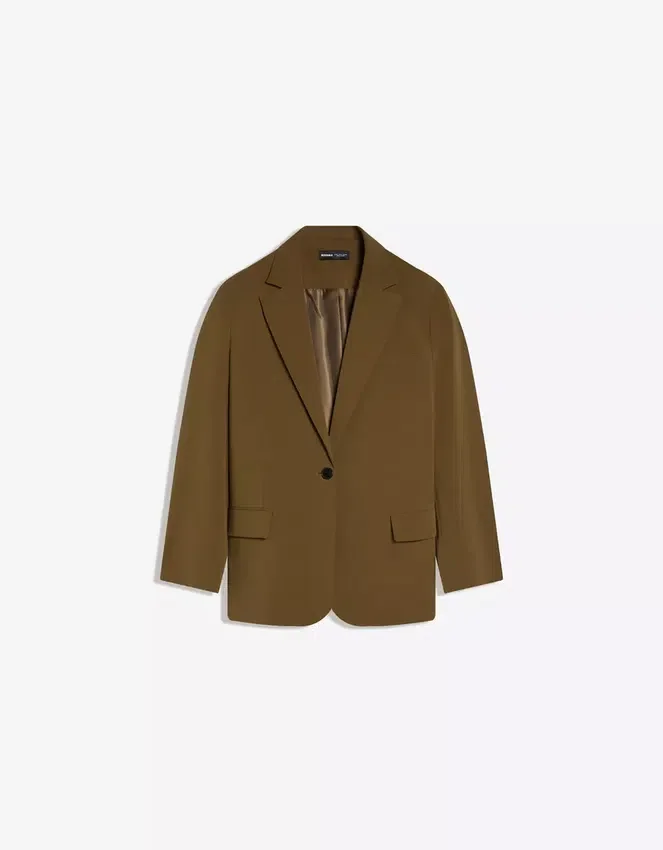 Blazer con hebilla trasera – Chaquetas y gabardinas Blazer con hebilla trasera – Chaquetas y gabardinas