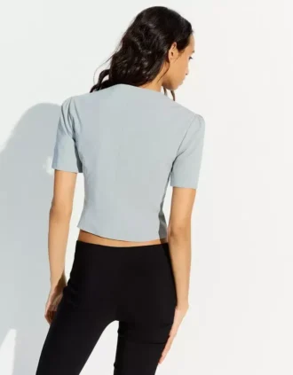 Blazer de pantalón corto con mangas abullonadas – Chaquetas y gabardinas