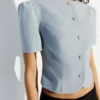 Blazer de pantalón corto con mangas abullonadas – Chaquetas y gabardinas Blazer de pantalón corto con mangas abullonadas – Chaquetas y gabardinas
