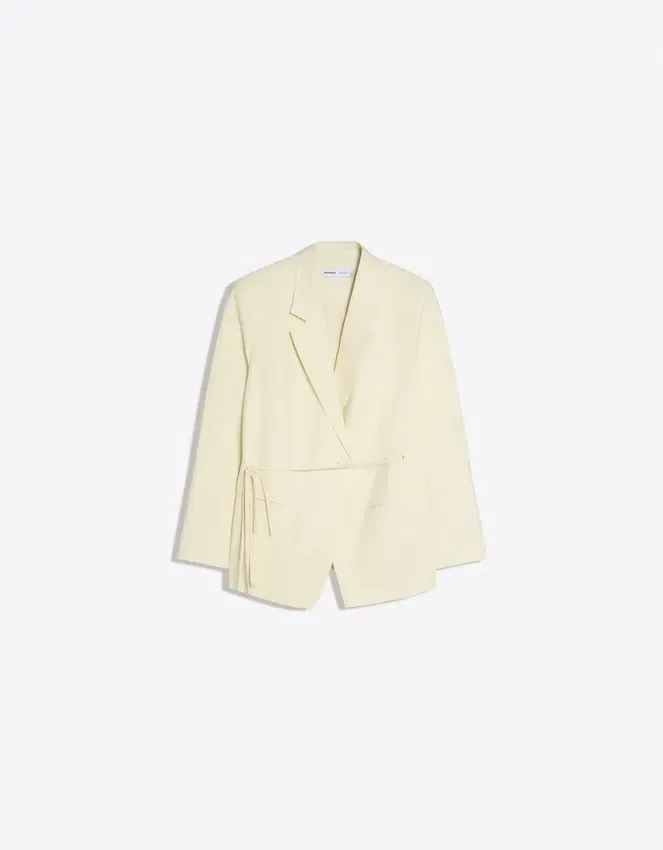 Blazer holgado con cordón – Chaquetas y gabardinas Blazer holgado con cordón – Chaquetas y gabardinas