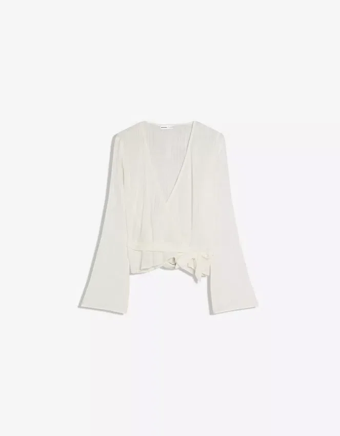 Blusa cruzada estampada Blusa cruzada estampada