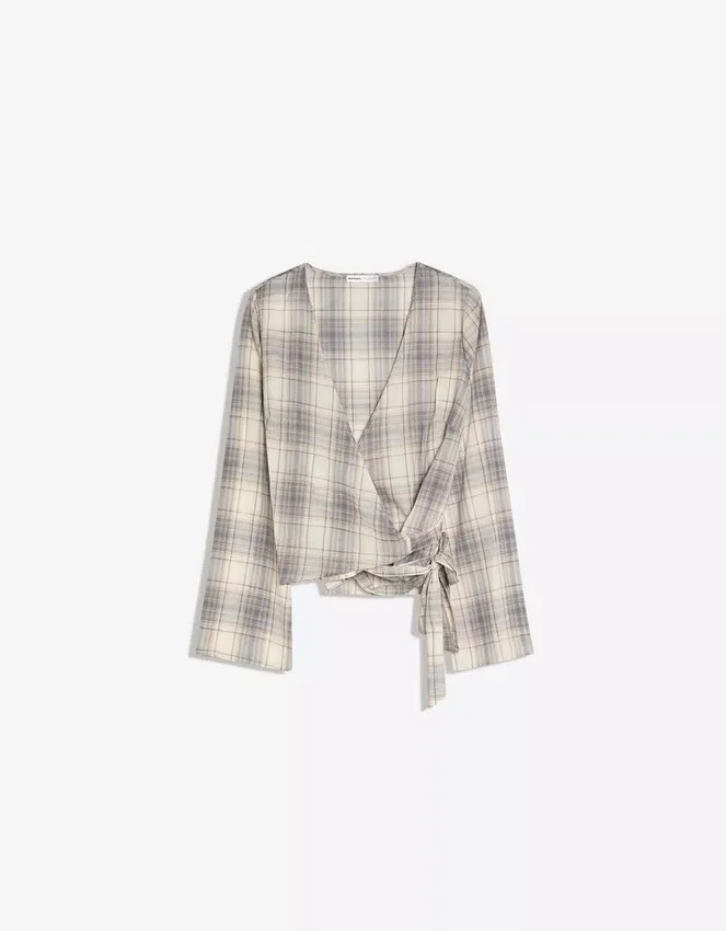 Blusa cruzada estampada Blusa cruzada estampada
