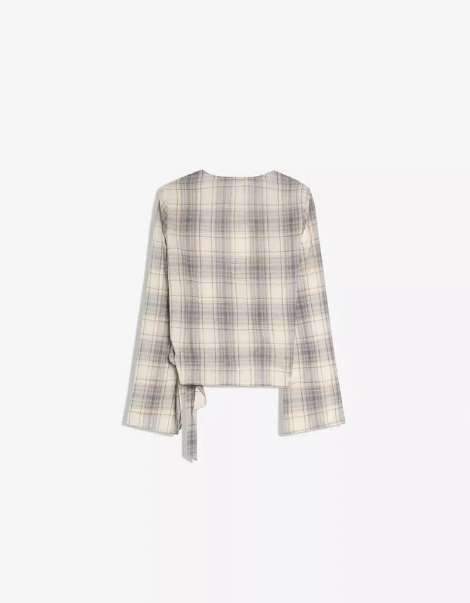 Blusa cruzada estampada Blusa cruzada estampada