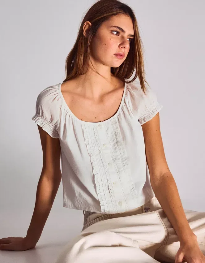 Blusa de manga corta – Camisas y blusas Blusa de manga corta – Camisas y blusas