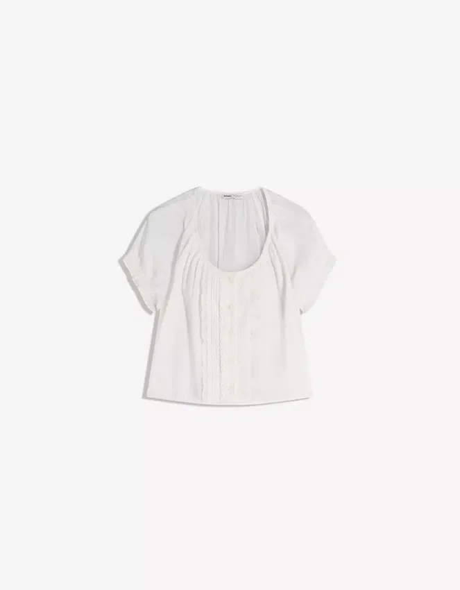 Blusa de manga corta – Camisas y blusas Blusa de manga corta – Camisas y blusas