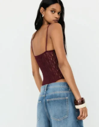 Body con tirantes de encaje