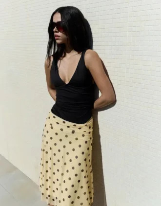 Body con tirantes fruncidos