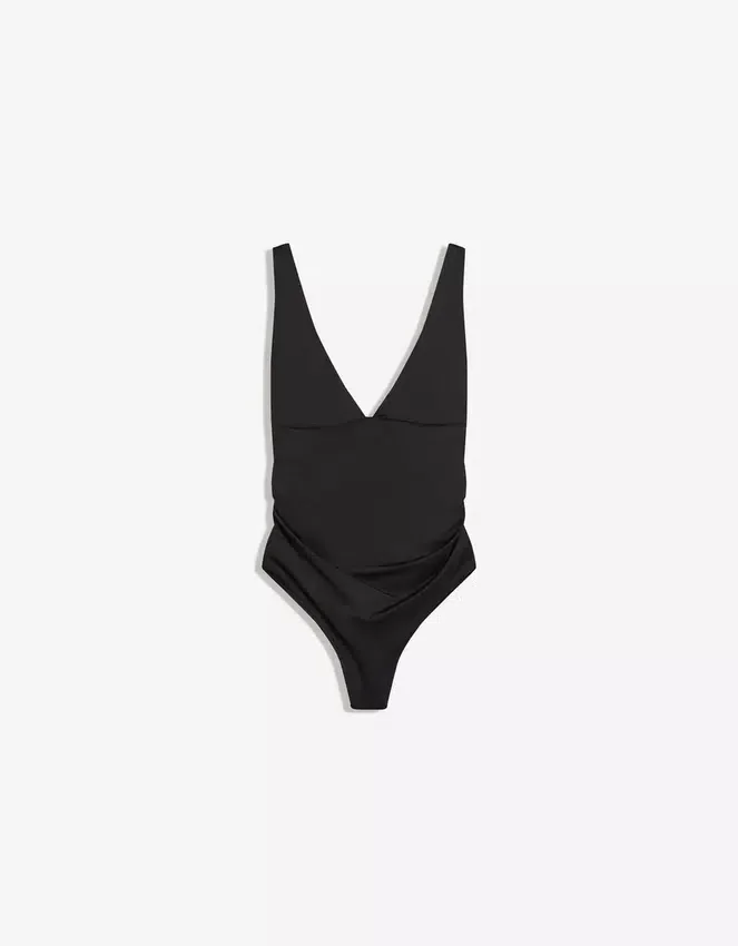 Body con tirantes fruncidos Body con tirantes fruncidos