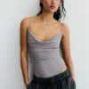 Body drapeado con tirantes Body drapeado con tirantes