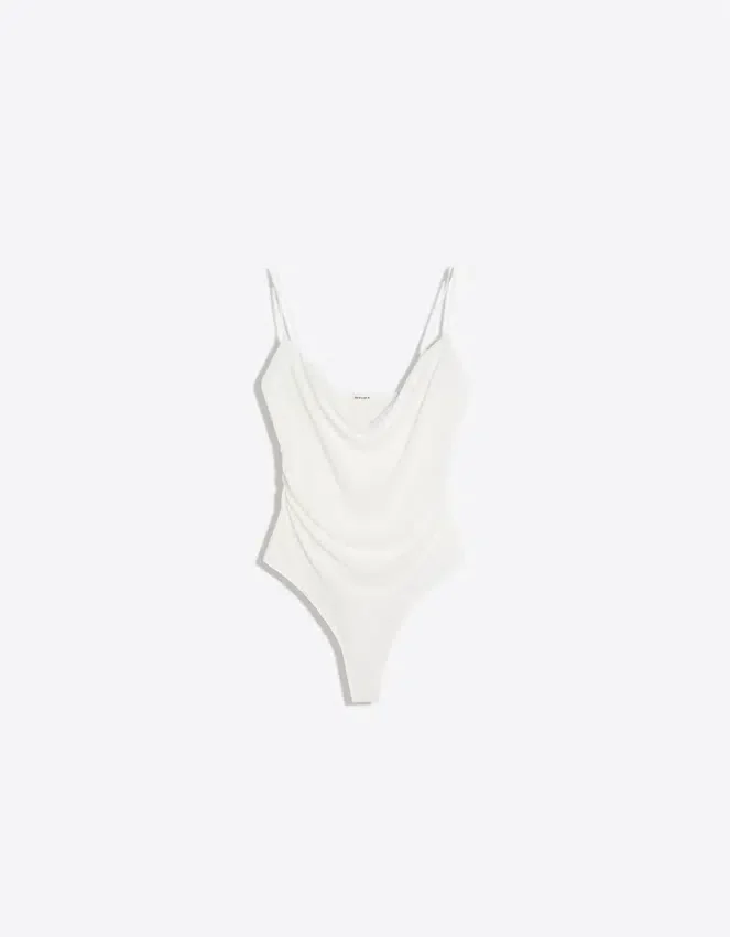 Body drapeado con tirantes Body drapeado con tirantes
