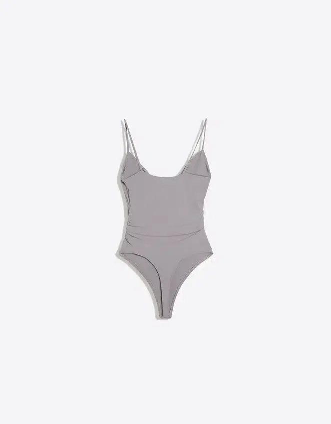 Body drapeado con tirantes Body drapeado con tirantes