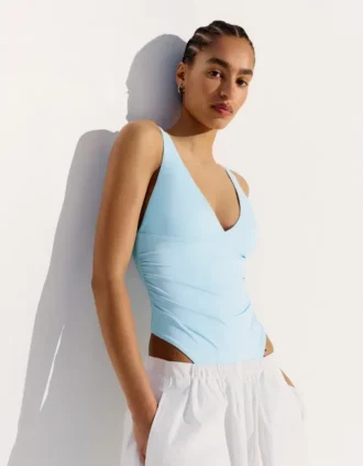 Body fruncido con tirantes