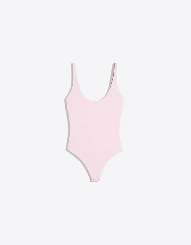 Body sin mangas de cuello redondo Body sin mangas de cuello redondo