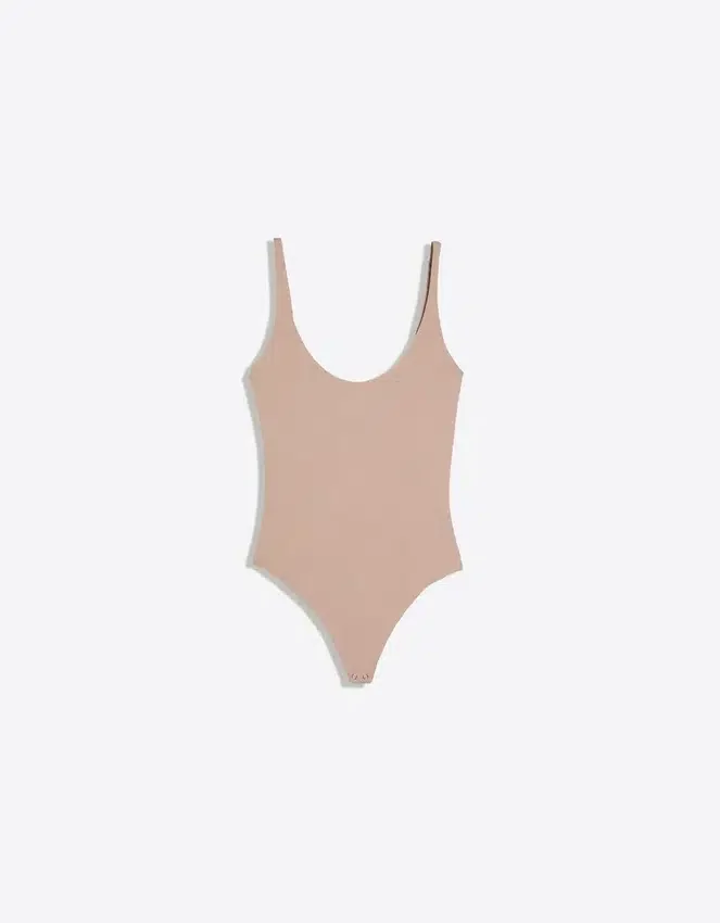 Body sin mangas de cuello redondo Body sin mangas de cuello redondo