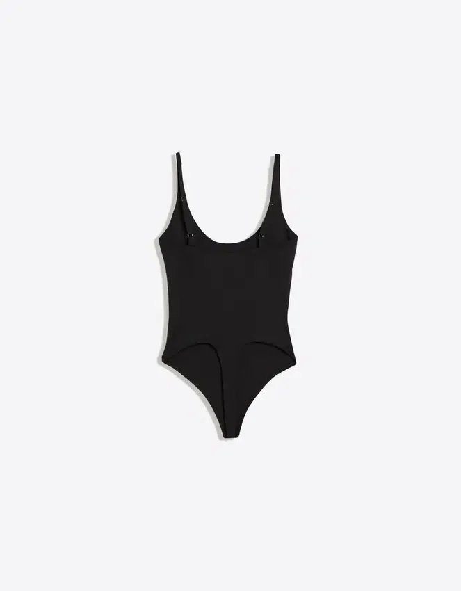 Body sin mangas de cuello redondo Body sin mangas de cuello redondo