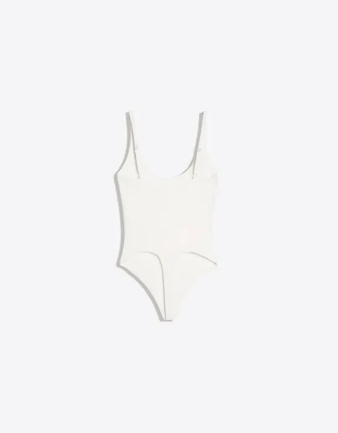 Body sin mangas de cuello redondo Body sin mangas de cuello redondo