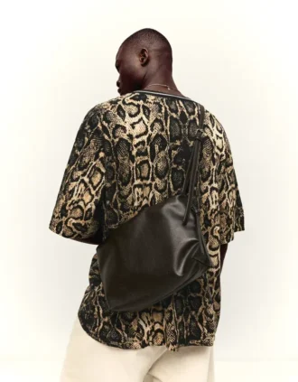 Bolso bandolera con efecto arrugado – Accesorios – Hombre