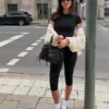 Bolso de bolos con efecto desgastado y asas – Bolsos y monederos