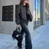 Bolso tipo bolero con efecto desgastado y asas – Accesorios Bolso tipo bolero con efecto desgastado y asas – Accesorios